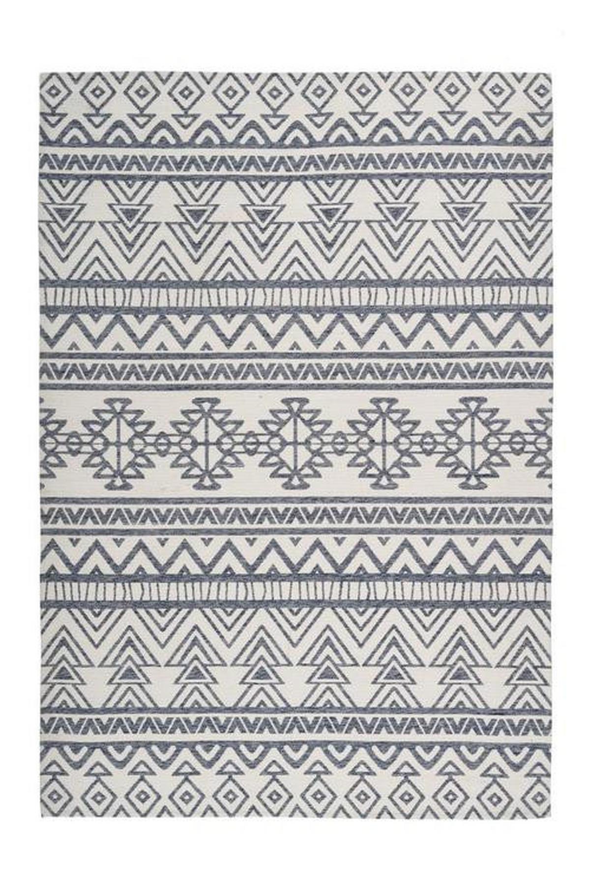 Webteppich Anthrazit/creme Yoga 120x170 Cm - Anthrazit/Creme, Basics, Textil (120/170cm) - Kayoom
