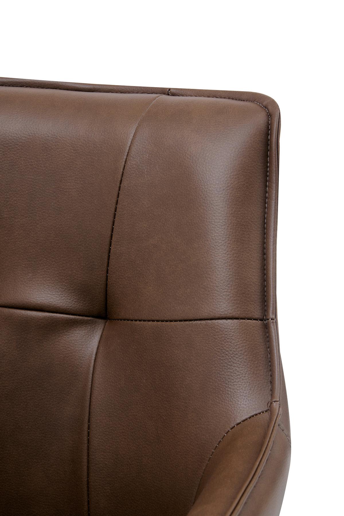 Armlehnstuhl Ion Braun/Schwarz - Schwarz/Braun, MODERN, Holz/Textil (58/87/61,5cm) - Livetastic