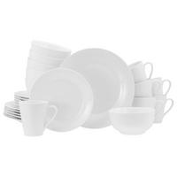 KOMBISERVICE Porzellan, 6 Personen, 24-tlg. - Weiß, Basics, Keramik - Creatable