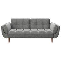 2-Sitzer-Sofa Scarlett Mit Schlaffunktion Anthrazit Samt - Anthrazit, KONVENTIONELL, Textil (215/81,5/84,5cm) - Playboy