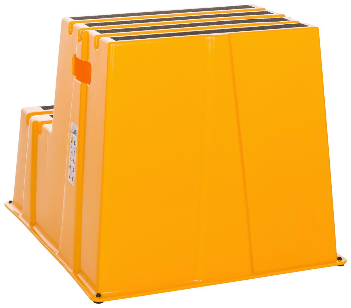 Tritthocker Tio-E2 - Gelb, Basics, Kunststoff (57/51/65cm) - MID.YOU