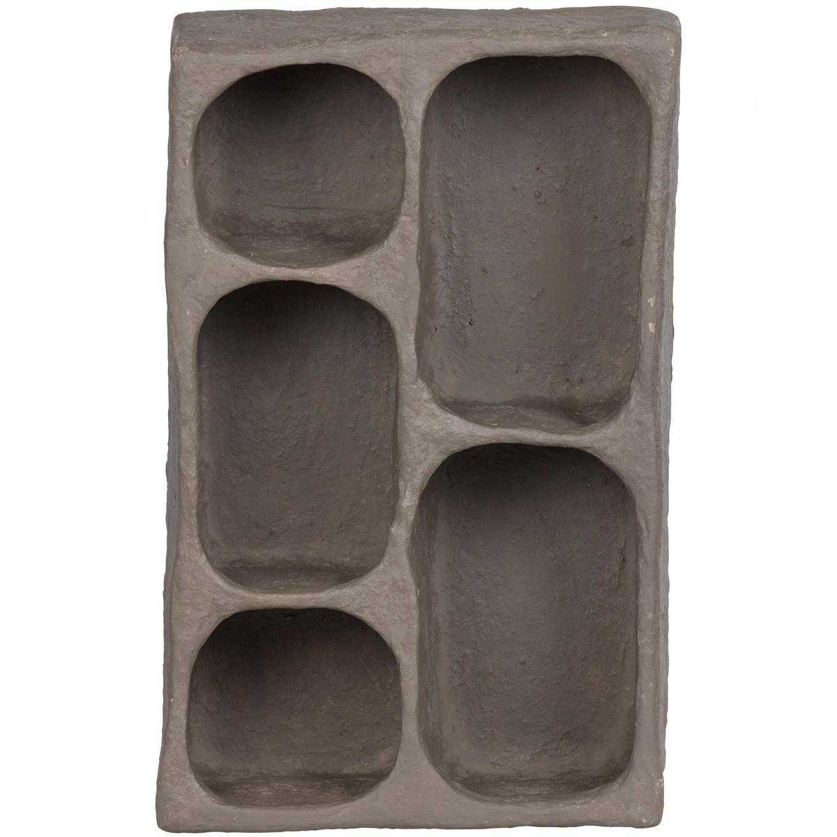 WANDREGAL Clay Grau B: 45cm - Grau, Design, Papier (45/70/23cm) - Livetastic
