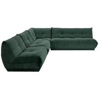 Ecksofa Giselle Dunkelgrün - Dunkelgrün, Trend, Textil (315/285cm) - Livetastic