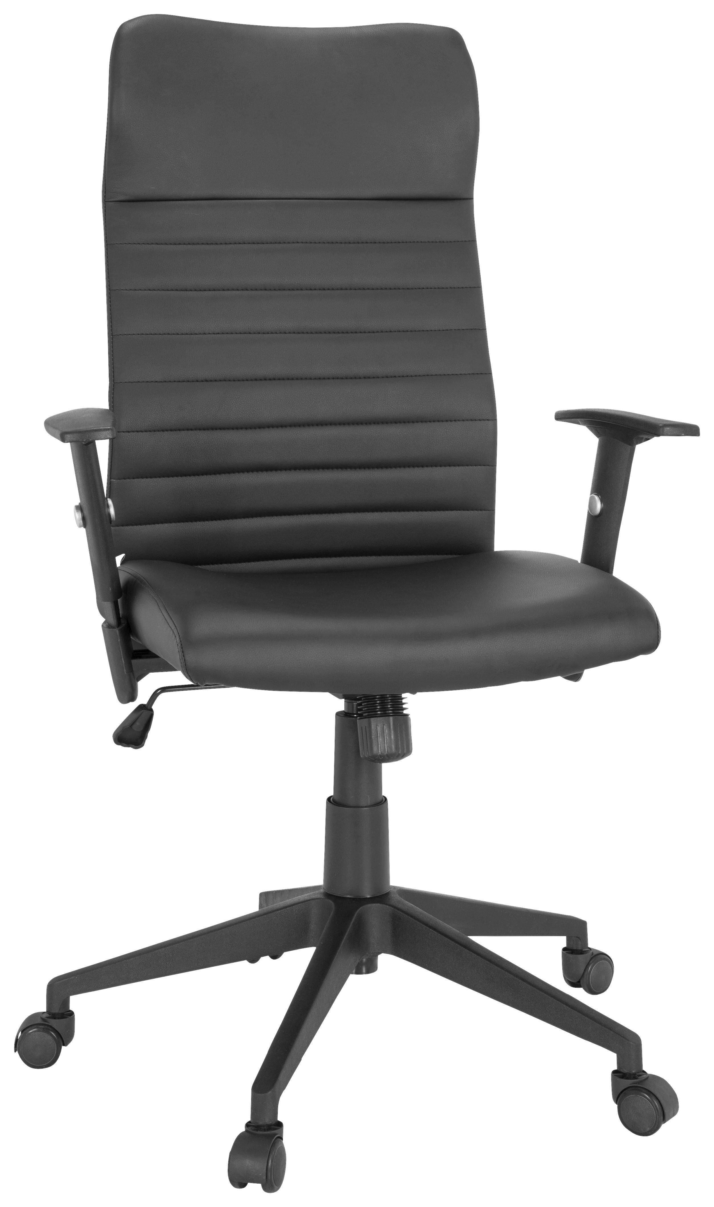 Drehstuhl Arton 30 Schwarz - Schwarz, MODERN, Kunststoff/Textil (72/115/55cm) - MID.YOU