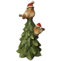 Dekobaum Christian - Rot/Braun, KONVENTIONELL, Kunststoff (8,5/8/16,5cm) - Luca Bessoni