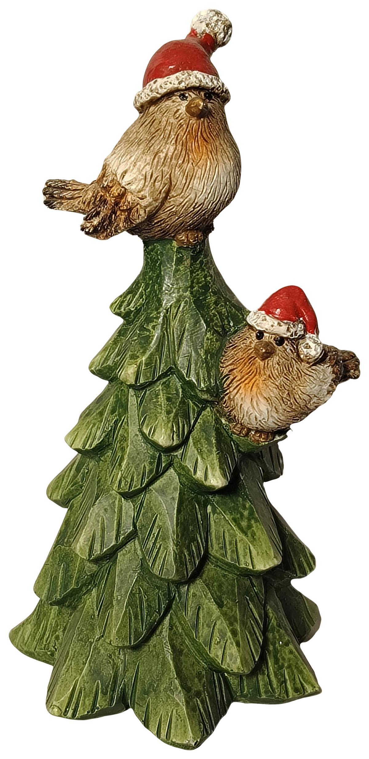 Dekobaum Christian - Rot/Braun, KONVENTIONELL, Kunststoff (8,5/8/16,5cm) - Luca Bessoni