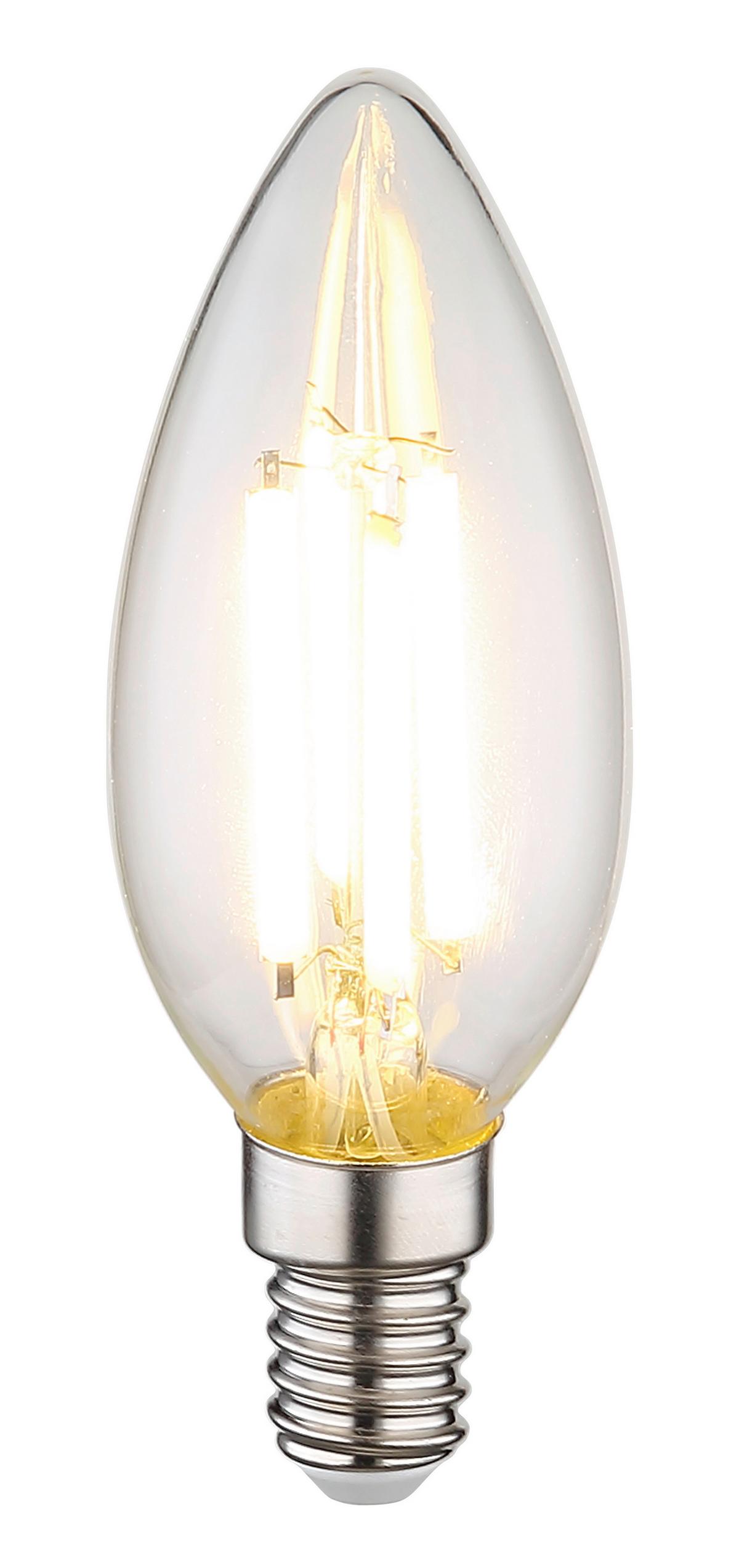 LED ŽÁROVKA 10577K - čiré, kov/sklo (3,5/9,8cm)