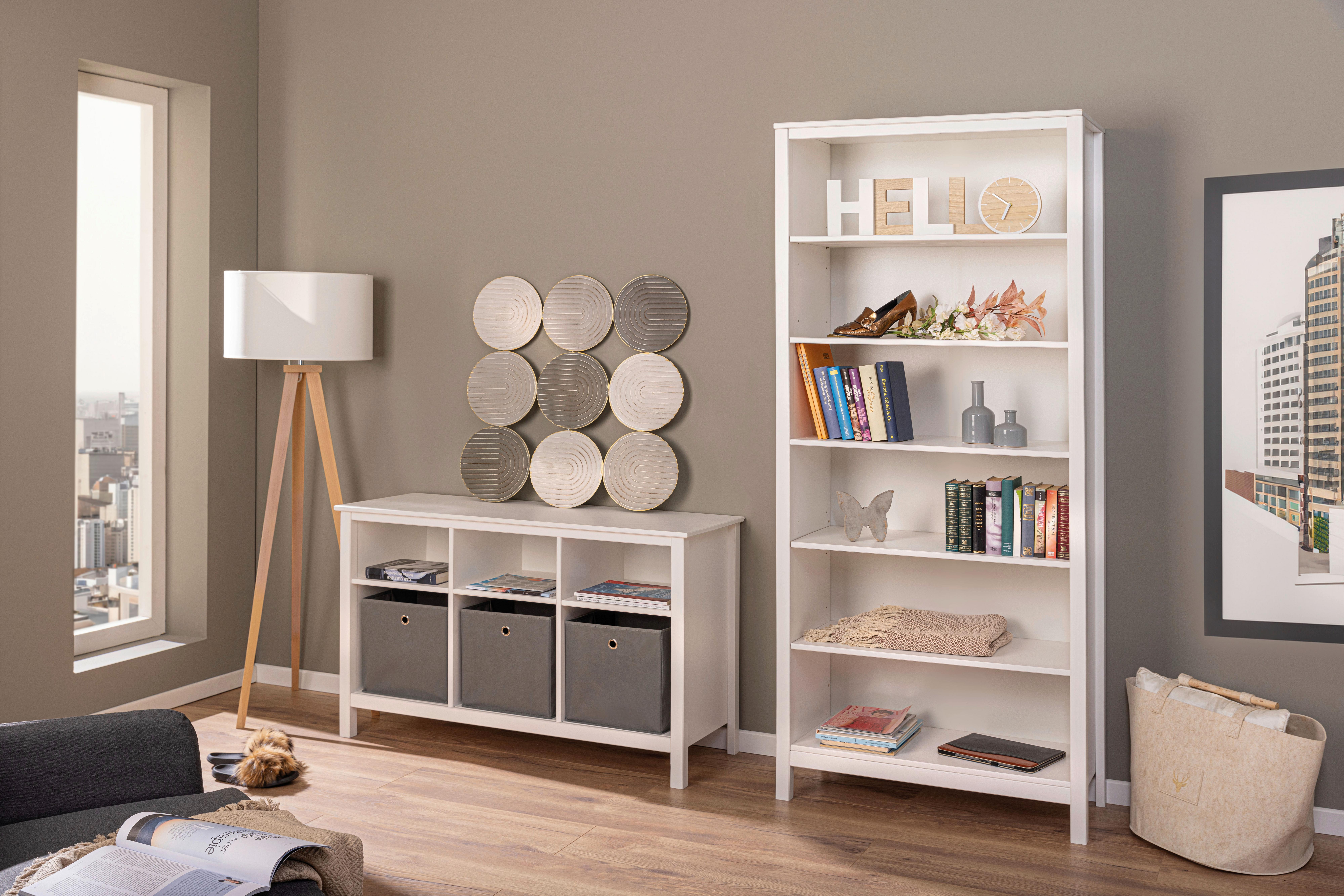 Regal Chilly Home - Weiß, Design, Holz (122/76/45cm) - Livetastic