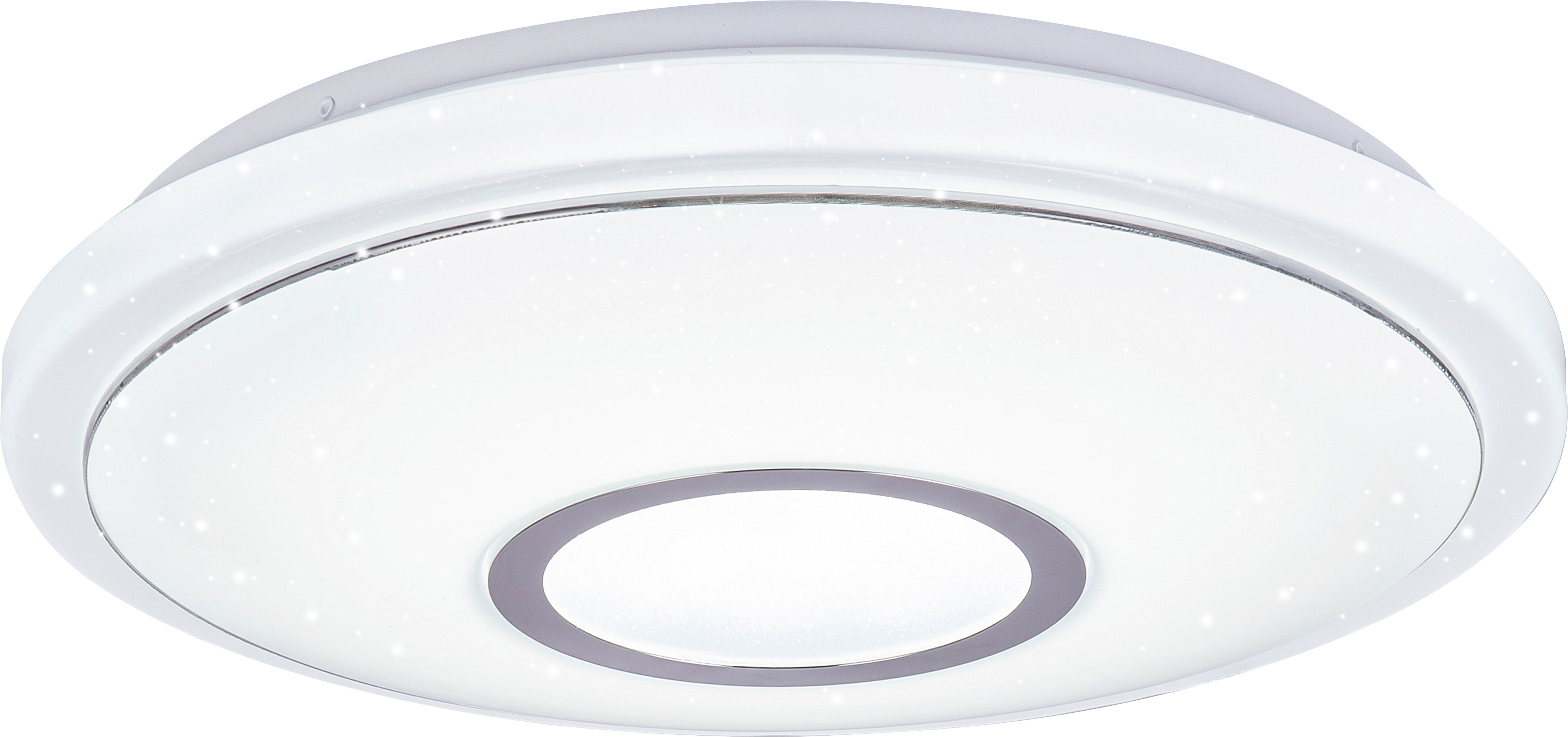 Stropní Led Svítidlo Ross Ø 40cm 16 Watt - bílá, Konvenční, kov/plast (40/9cm) - Modern Living