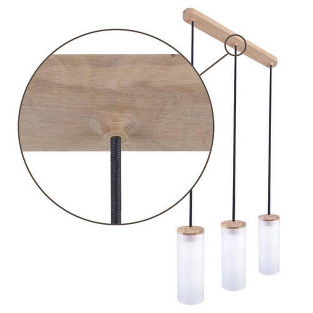 Hängeleuchte 8533319 Barrel 3 - Natur, Holz (52/100cm)