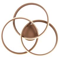 LED-Deckenleuchte Jürgen L: 52 cm - Cappuccino, Design, Kunststoff/Metall (52/15/49,5cm) - Luca Bessoni