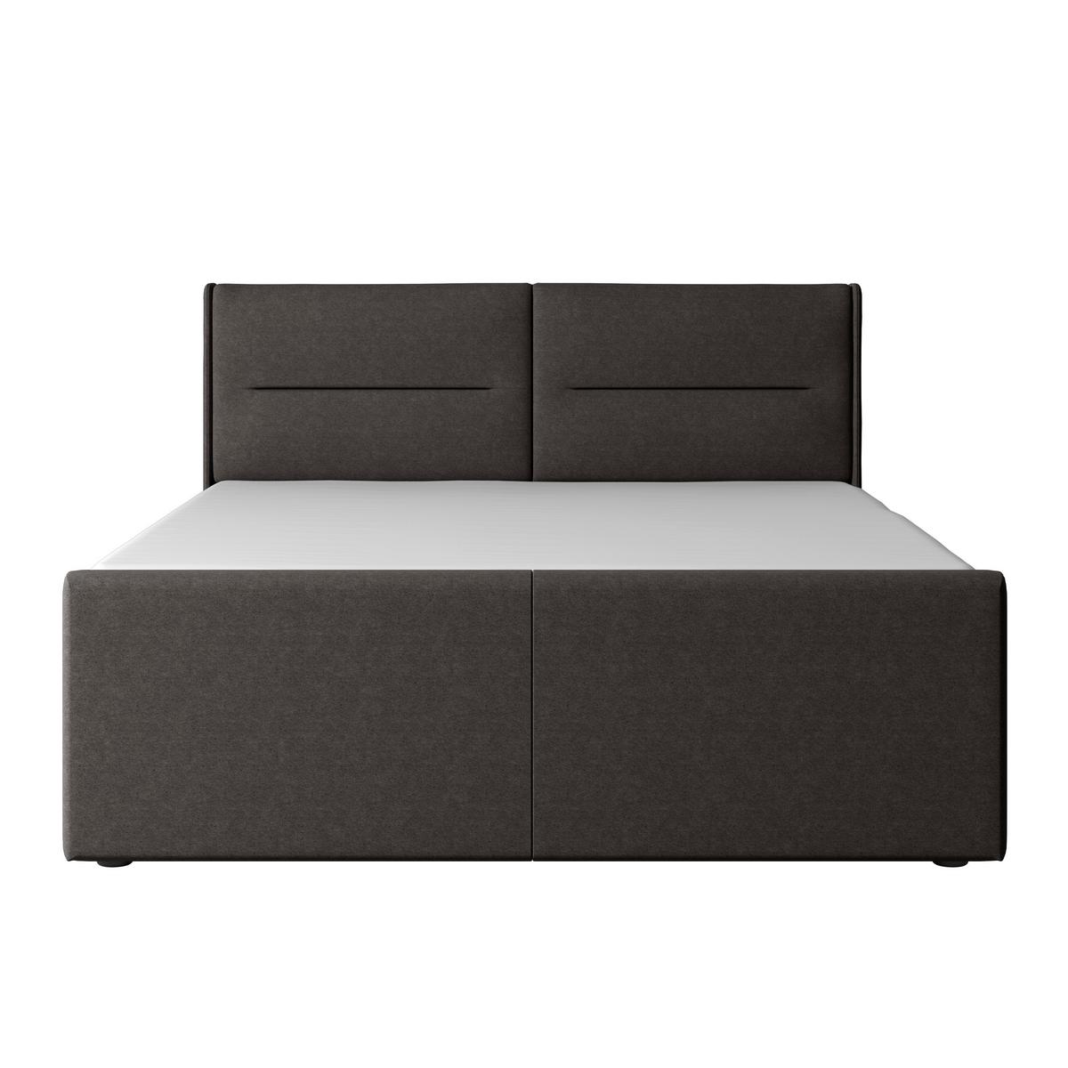 Boxspringbett Mit Bettkasten Kyoto Anthrazit 180x200 - Anthrazit, MODERN, Holz/Kunststoff (180/200cm) - MID.YOU