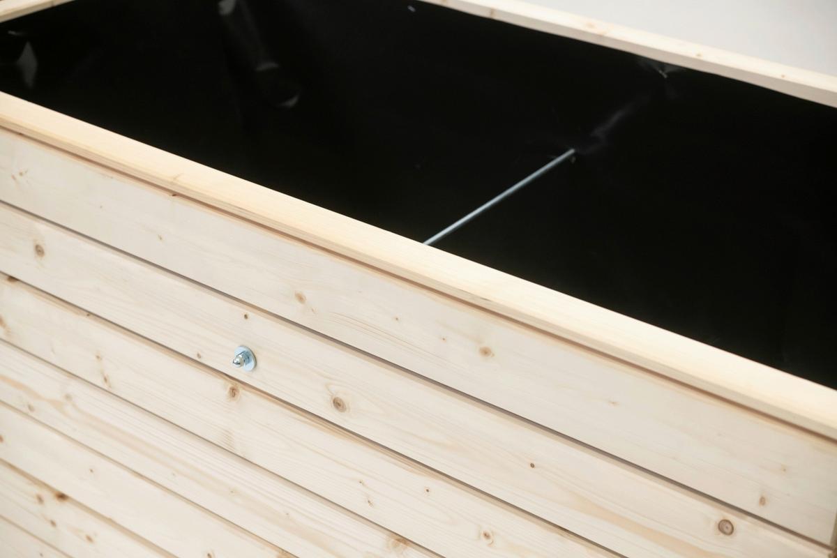 Hochbeet Echtholz Fichte 70x90x130 Cm  Fichtefarben - Fichtefarben, Basics, Holz (70/90/130cm)