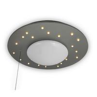 Kinderdeckenleuchte 7010 - Starlight Silber - Silberfarben/Weiß, Basics, Holzwerkstoff/Kunststoff (54/11cm) - Niermann