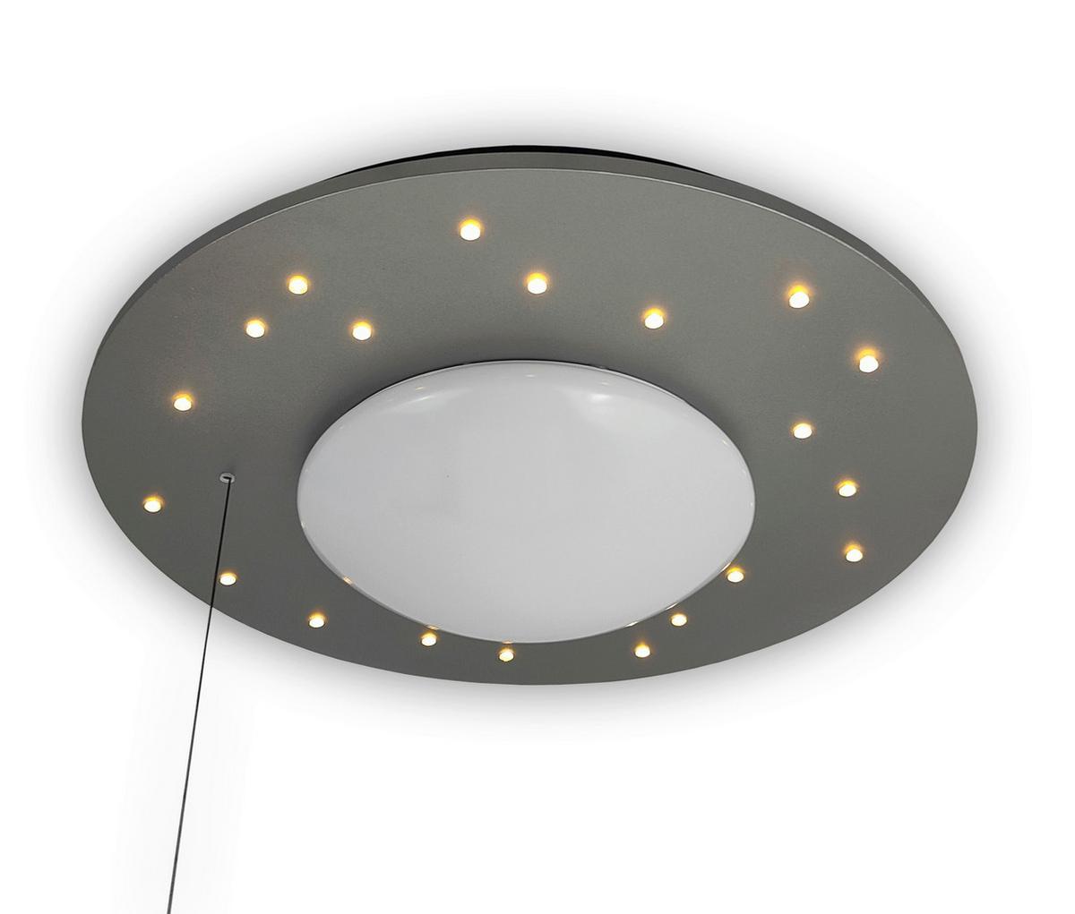 Kinderdeckenleuchte 7010 - Starlight Silber - Silberfarben/Weiß, Basics, Holzwerkstoff/Kunststoff (54/11cm) - Niermann