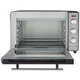 Mini-Backofen Toni Schwarz 1500 W + Backblech, Grillrost - Edelstahlfarben/Schwarz, Basics, Glas/Kunststoff (50,1/34,5/32,6cm) - Bono