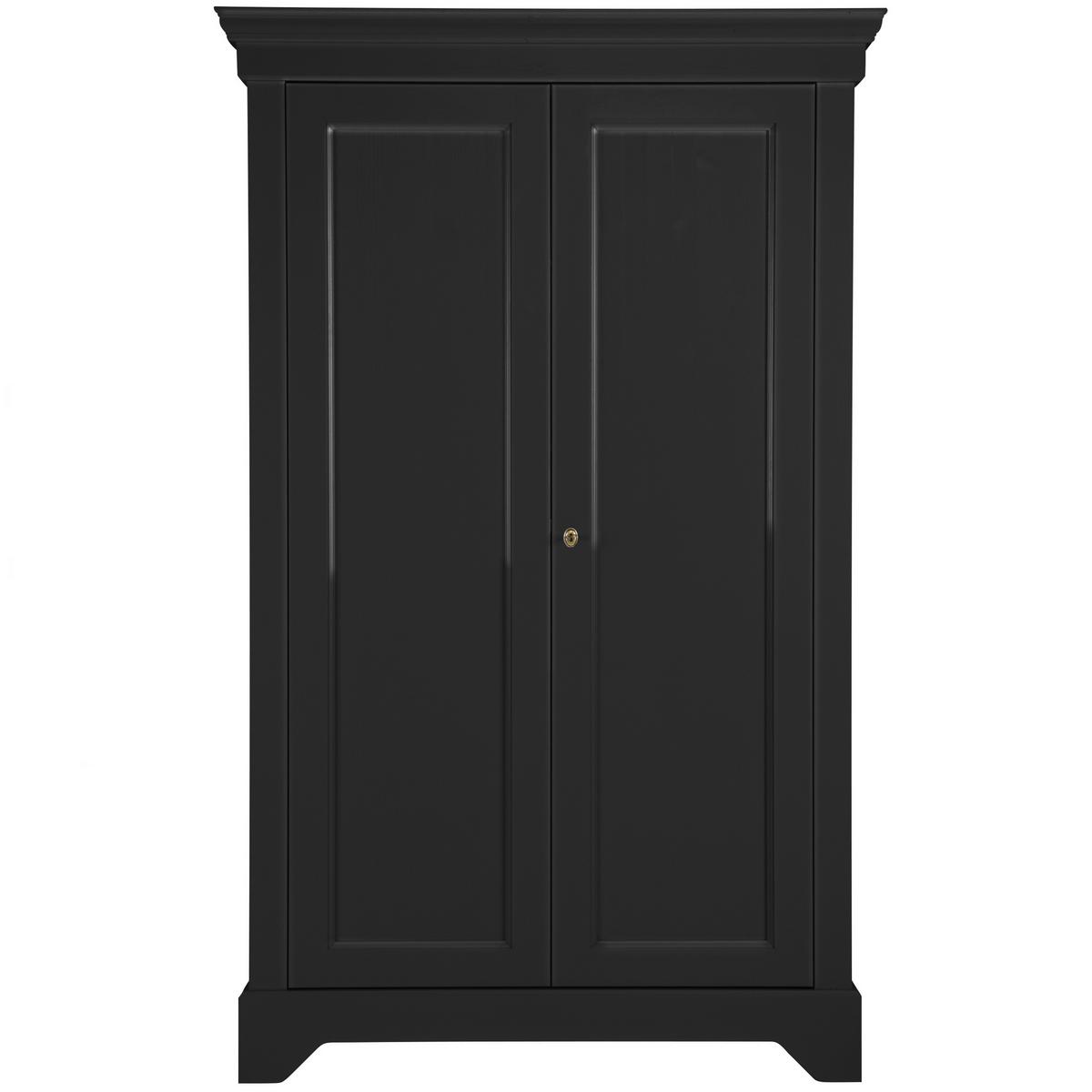 Kommode Isabel Schwarz B: 118 cm - Schwarz, Design, Holz (118/191/47cm) - Livetastic