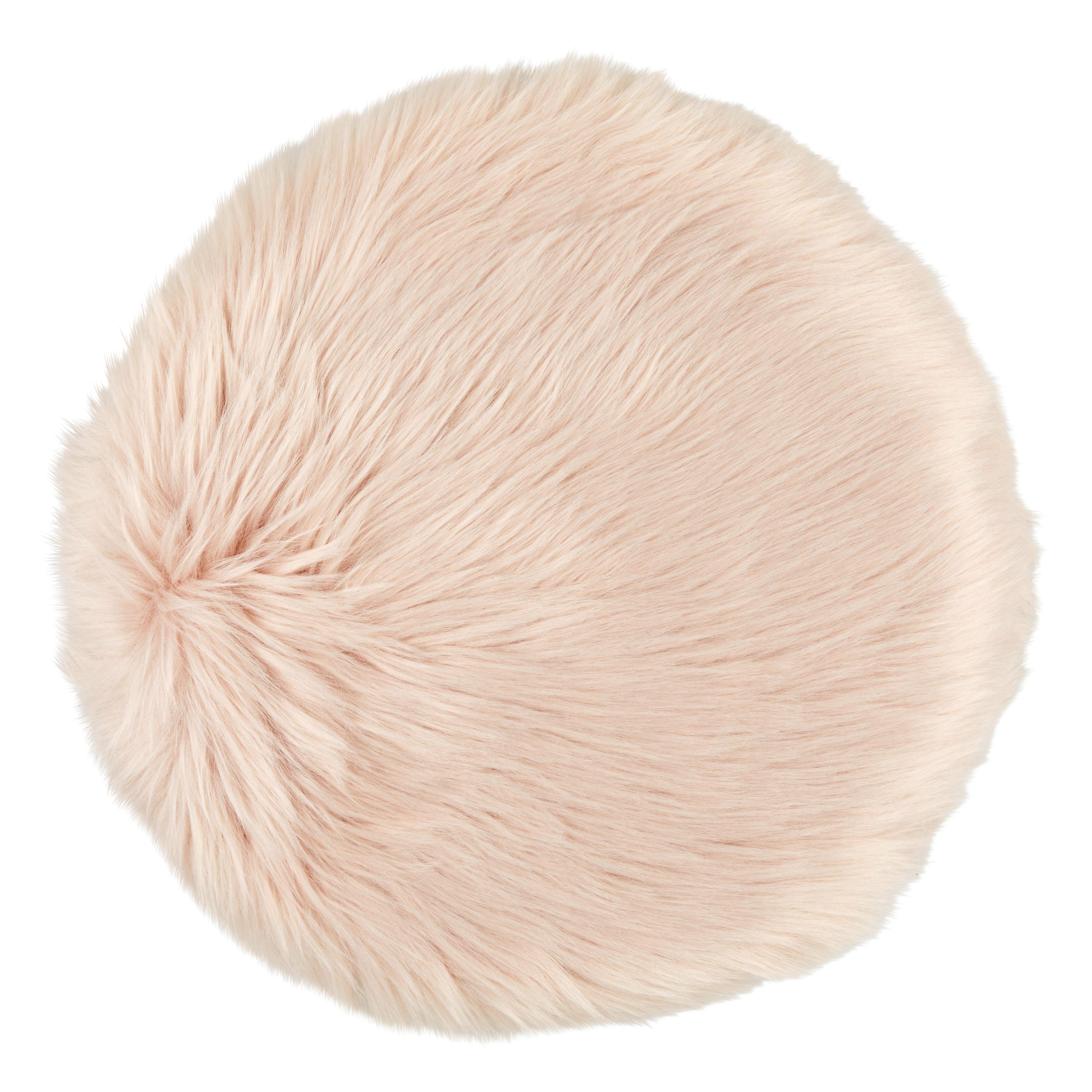 Sitzkissen Renate Ø 40 cm - Rosa, KONVENTIONELL, Textil (40cm) - Ombra