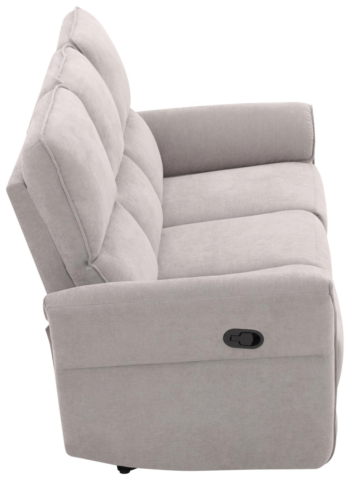 3-Sitzer-Sofa Redon Grau B: 200 cm - Schwarz/Grau, Basics, Holz/Textil (200/103/92cm) - Livetastic