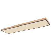 LED-Deckenleuchte 416080wd5-Cct L:  120 - Opal/Graphitfarben, Basics, Holz/Kunststoff (120/30/7,5cm) - Globo