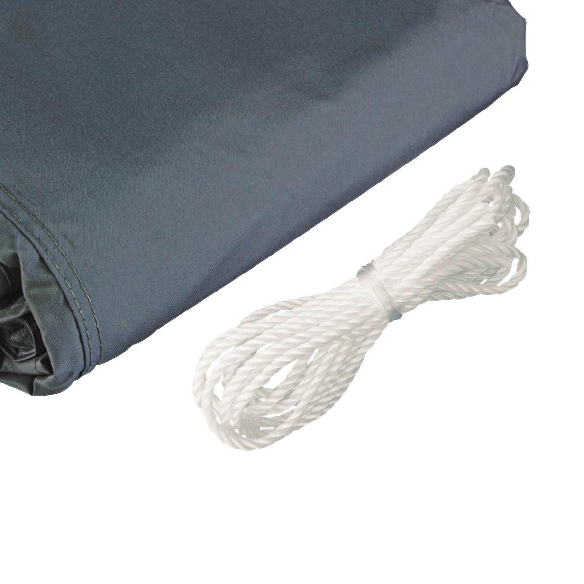 Sonnensegel Rechteck 4x5 m - Anthrazit, Basics (400/500cm)