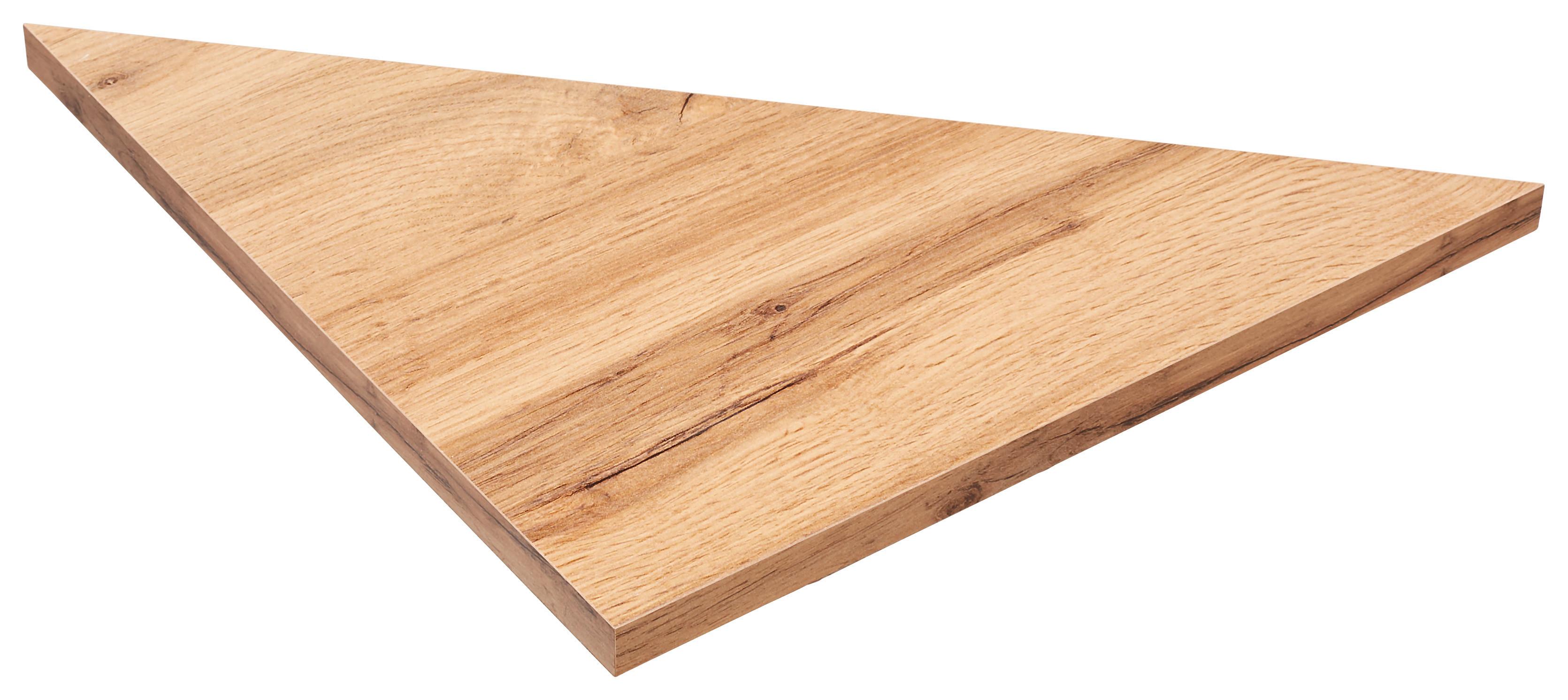 Eckwandboard Skate B:35cm, Wotan Eiche Dekor - Eiche Wotan, MODERN, Holzwerkstoff (35/1,8/35cm)