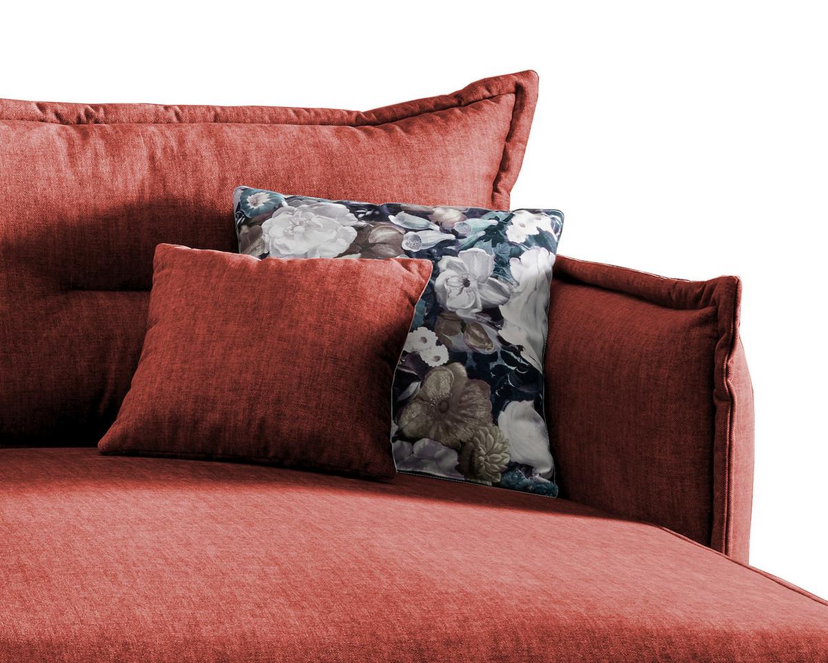 Ecksofa Lava Koralle S: 255/180 Cm - Türkis/Koralle, MODERN, Textil (255/180cm) - Livetastic