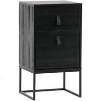 NACHTKÄSTCHEN Zola Schwarz B: 74cm - Schwarz, Basics, Holz/Metall (74/40/35cm) - MID.YOU