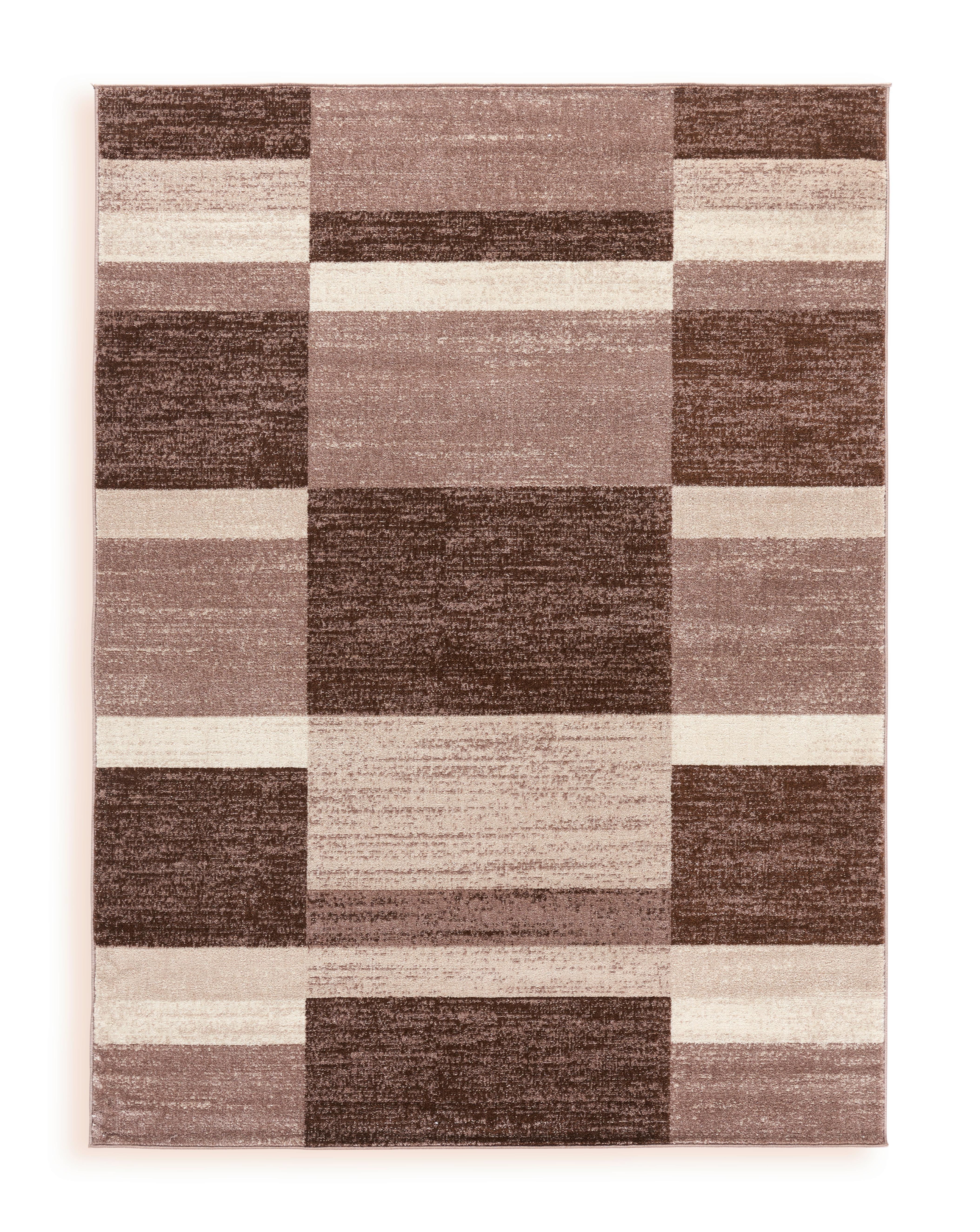 Webteppich Braun Sophia 160x220 cm - Beige, Design, Textil (160/220cm) - James Wood