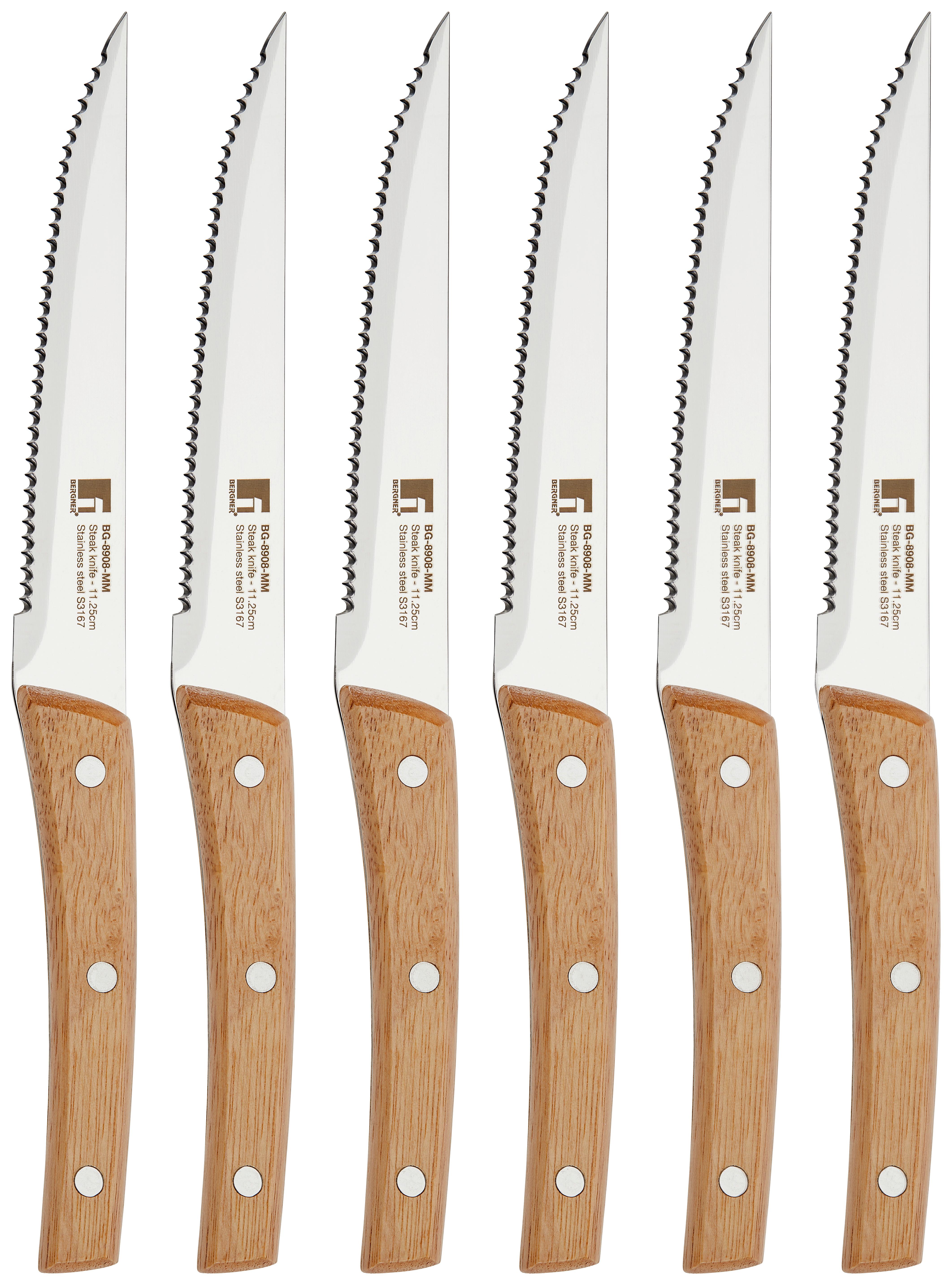 Steakvágó Késkészlet Uwe - nemesacél, Modern, fém (24cm) - James Wood
