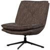 Sessel Milaro Braun B: 75cm - Schwarz/Braun, Design, Textil (75/88/94cm) - Livetastic