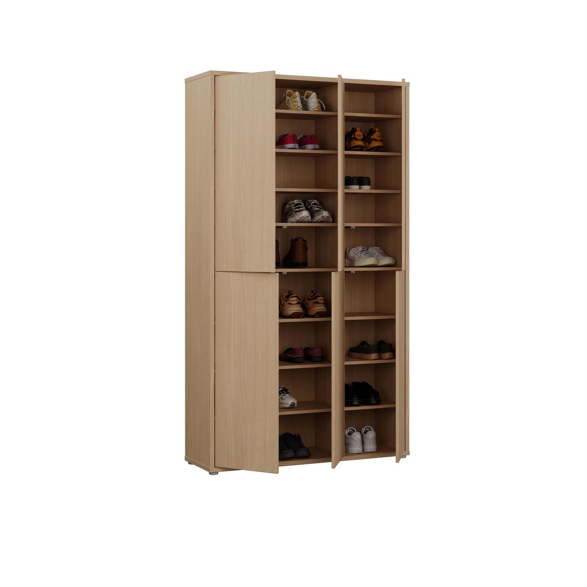 Botník dekor dub Elegancia - barvy dubu/terracotta, Moderní, kompozitní dřevo (109,2/191,9/34,9cm)