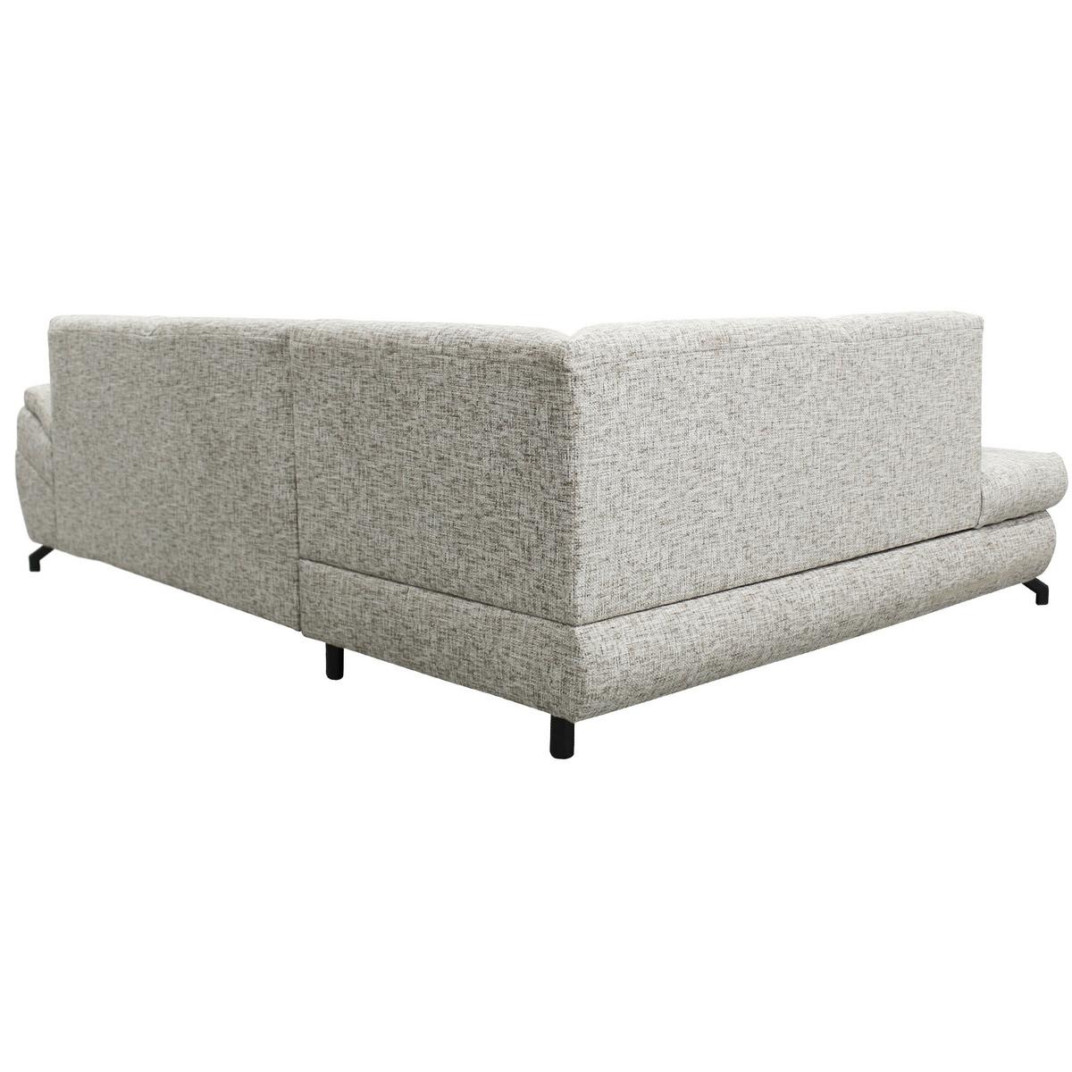 Ecksofa Imo Beige 274x201 cm - Beige/Schwarz, Design, Textil (274/201cm) - MID.YOU