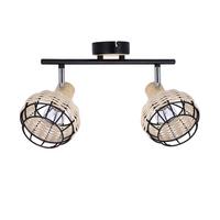 STRAHLER 92-12203 TAJGA - Schwarz, Natur, Holz/Metall (44/12/18cm)