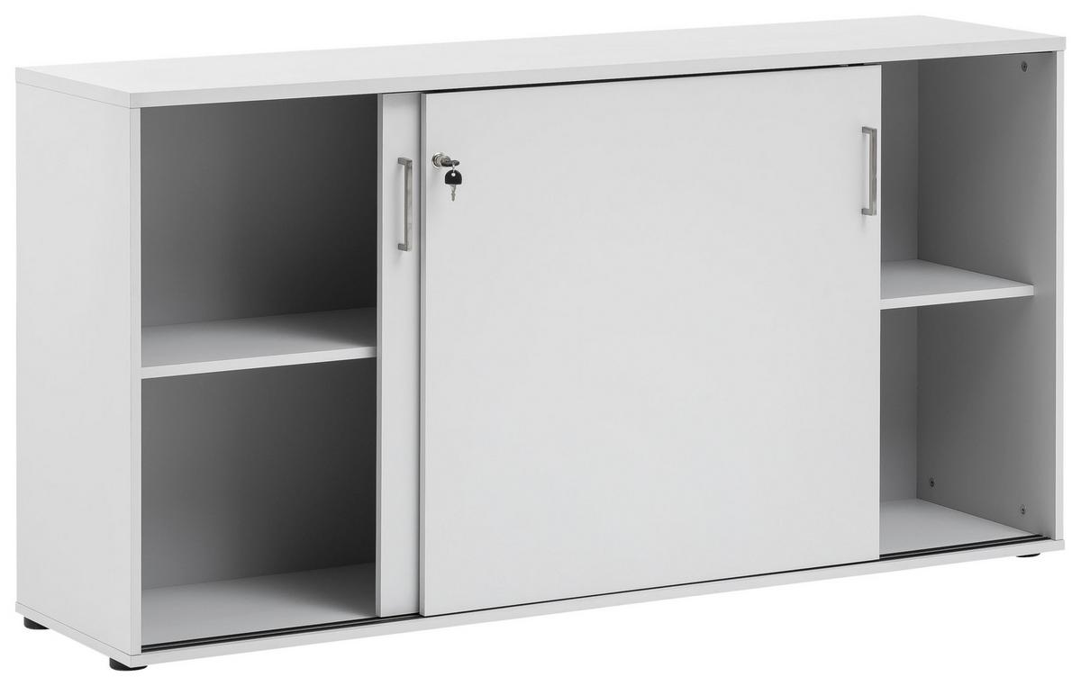 Aktenschrank Serie 1500 Hellgrau - Hellgrau, KONVENTIONELL, Holzwerkstoff (160/84,2/41cm) - MID.YOU