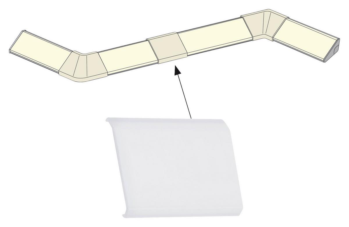 LED-Dekoleuchte Function Delta Profil Profilverbinder - Transparent/Alufarben, Basics, Kunststoff (3,5/2,9/0,5cm) - Paulmann