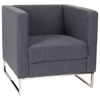 Sessel Barbados Dunkelgrau - Dunkelgrau, MODERN, Textil (72/71/72cm) - MID.YOU