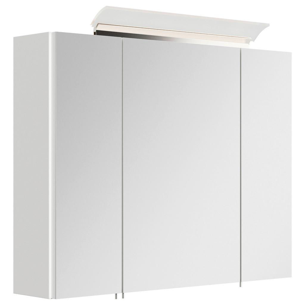 SPIEGELSCHRANK Weiß Hochglanz B: 80 cm