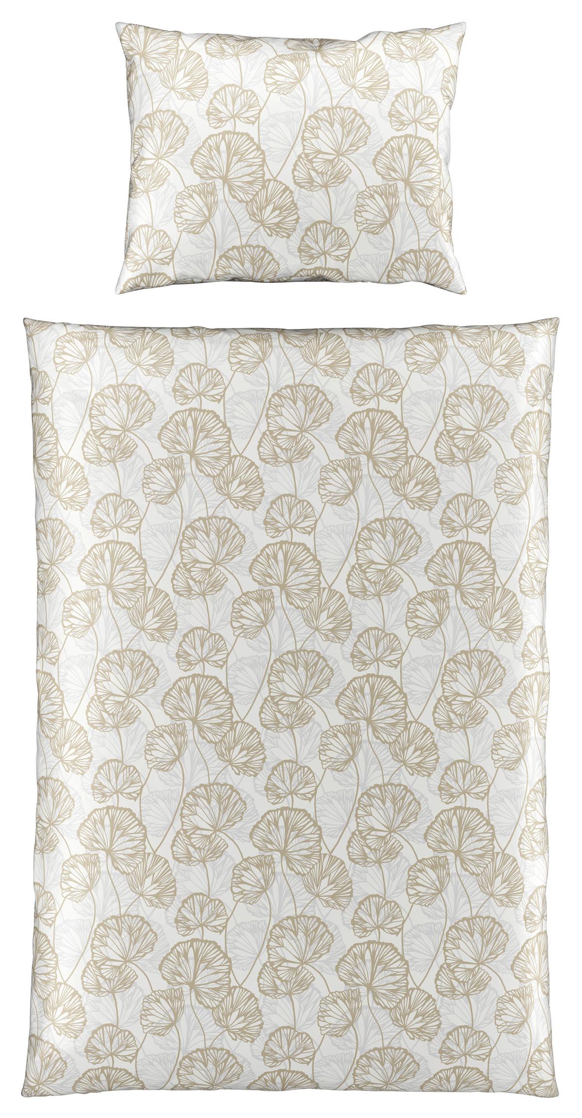 Povlečení Ethens, 70/90 140/200cm - béžová, textil (140/200cm) - Modern Living
