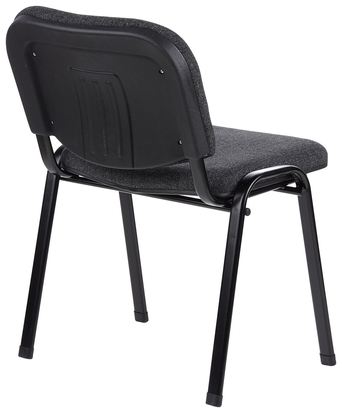 Besucherstuhl Xt 600 Sw Anthrazit/schwarz Bis 100 Kg - Anthrazit/Schwarz, Basics, Textil/Metall (58/84/41cm) - MID.YOU