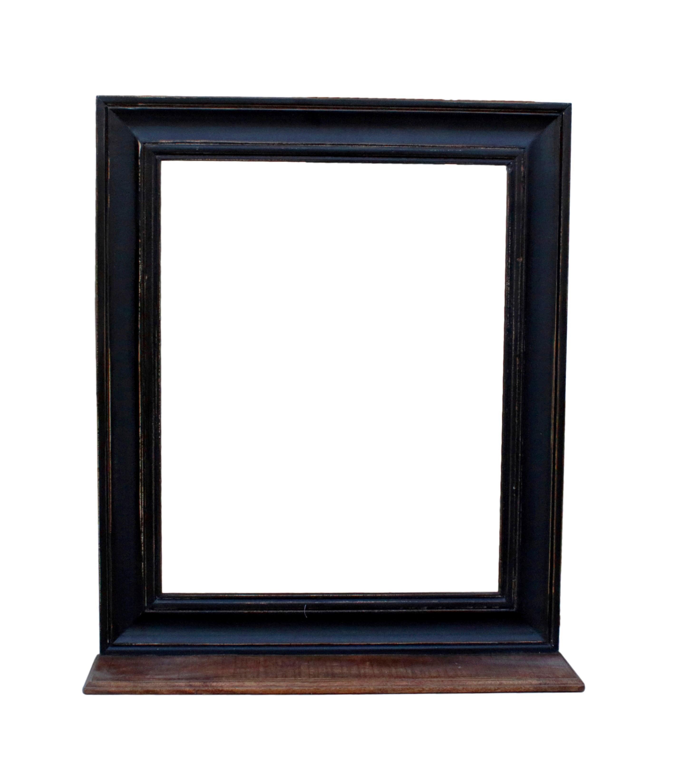 SPIEGEL Schwarz B: 68cm - Schwarz, Trend, Glas/Holz (68/79/10cm) - MID.YOU
