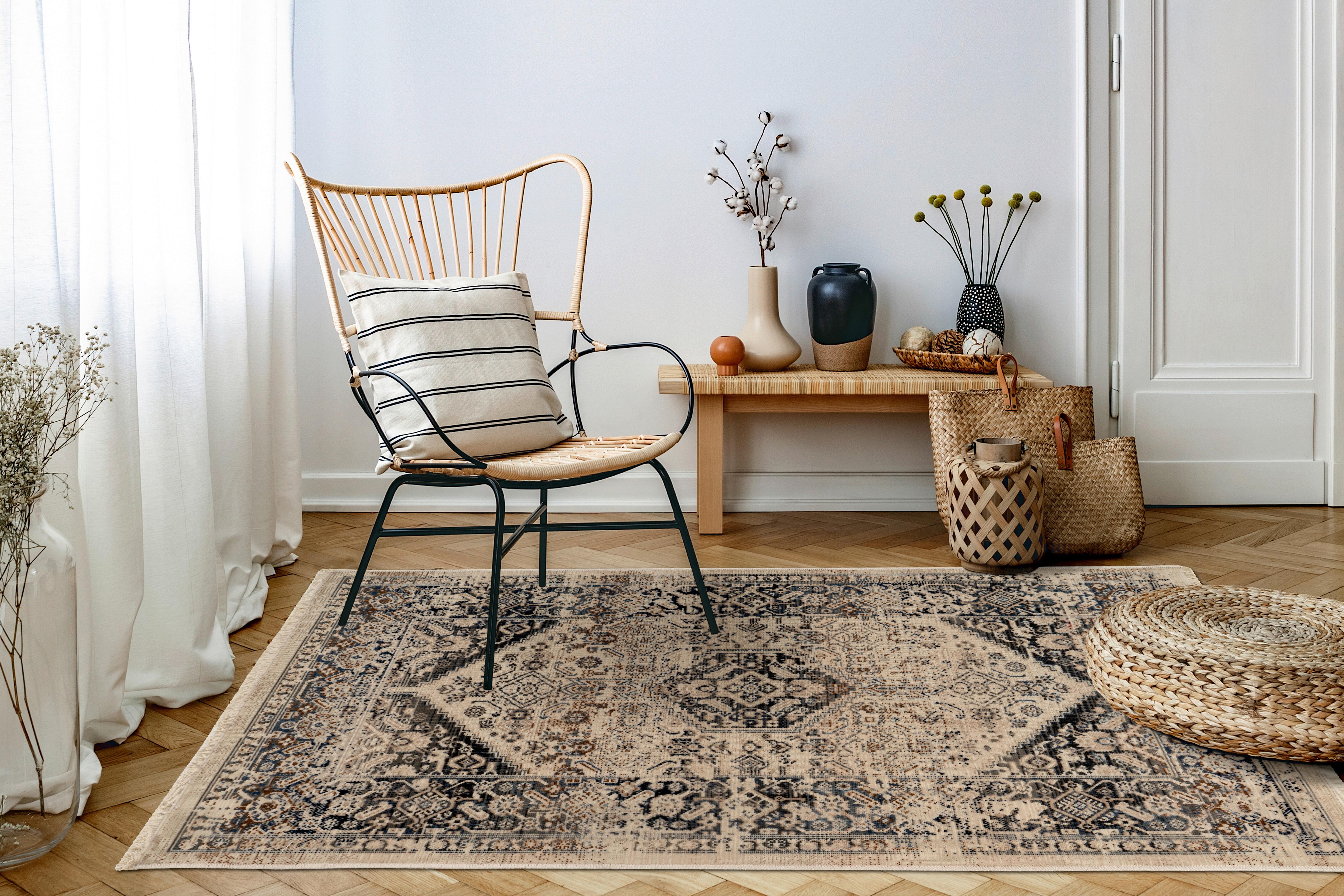 Orientteppich Charu 400 - Blau, KONVENTIONELL, Textil (160/230cm)
