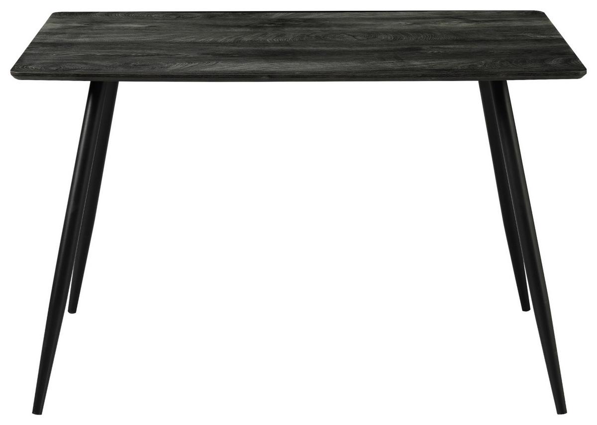Essgruppe Morgan 5-Teilig Metall/ Textil Grau/Schwarz - Schwarz/Grau, MODERN, Textil/Metall - MID.YOU