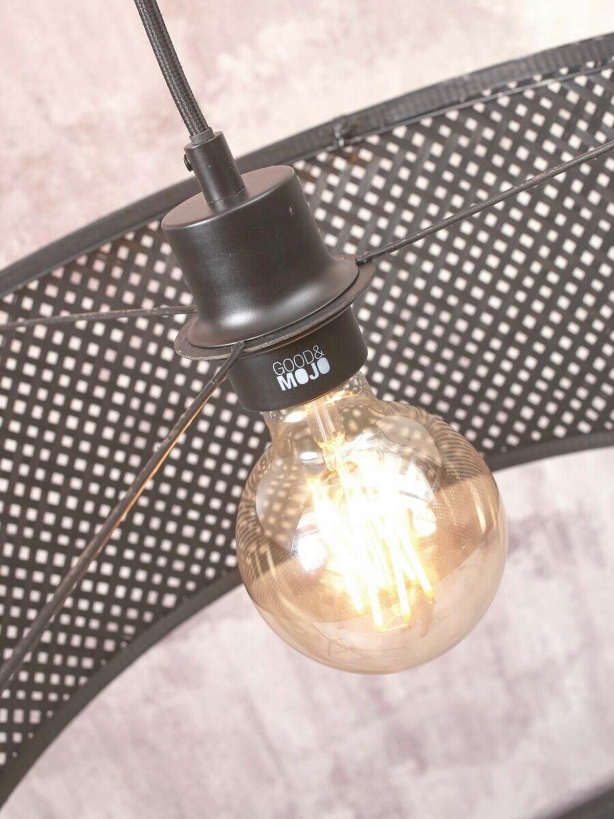 Hängeleuchte Java Schwarz B: 32 cm - Schwarz, Trend (58/32/150cm) - Good & Mojo