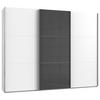 Schwebetürenschrank B: 300 Cm Level 36c Grau/weiß - Weiß/Grau, MODERN, Holzwerkstoff (300/236/65cm) - MID.YOU