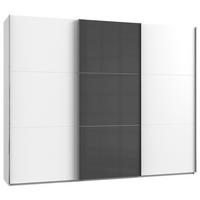 Schwebetürenschrank B: 300 Cm Level 36c Grau/weiß - Weiß/Grau, MODERN, Holzwerkstoff (300/236/65cm) - MID.YOU