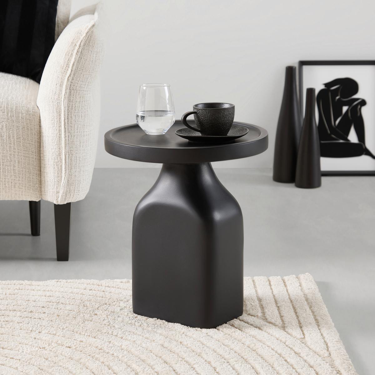 Príručný stolík NOIR, š. 35cm - čierna, Modern, drevo (35/40/35cm) - Premium Living