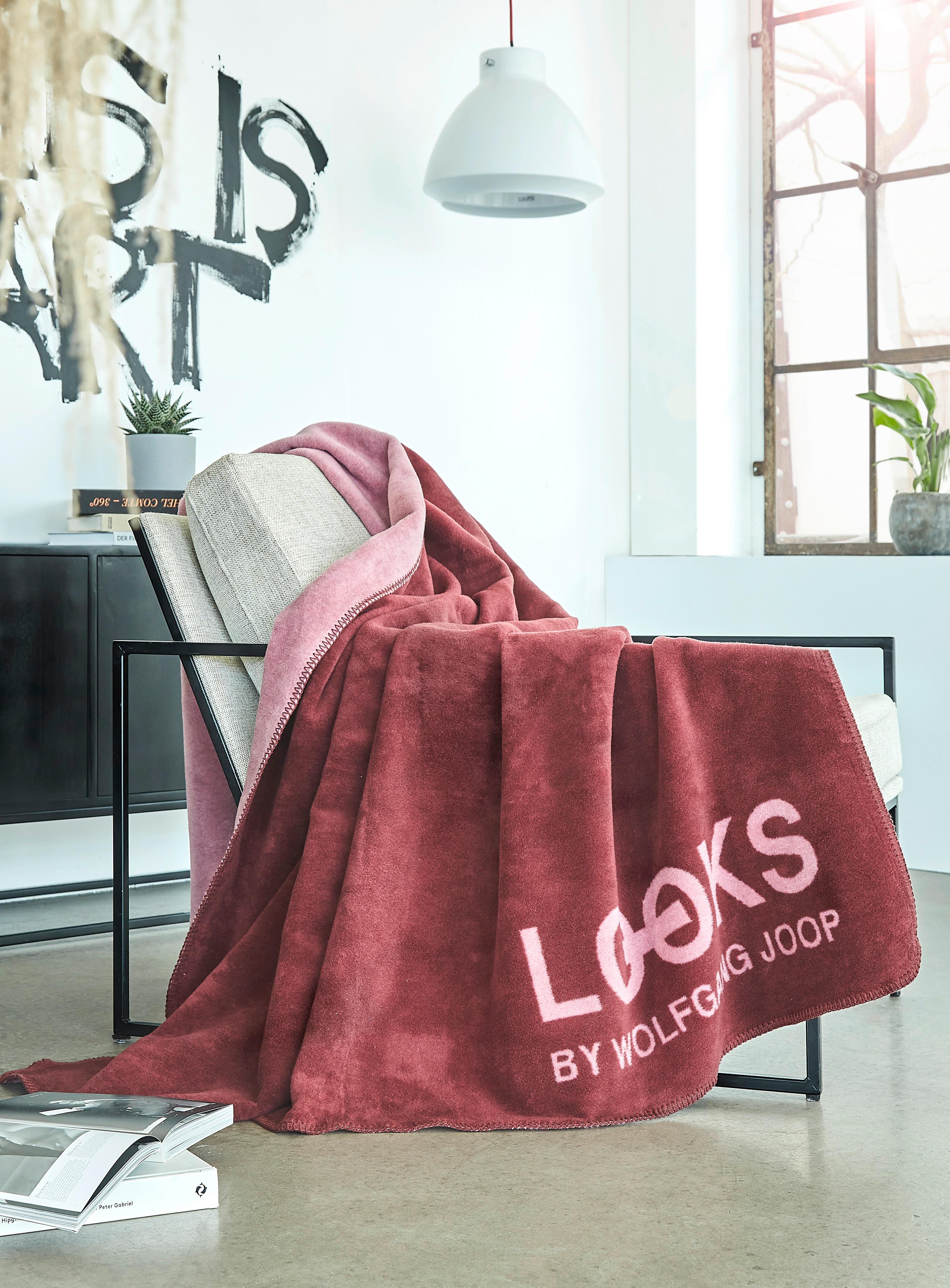 Kuscheldecke Looks Rosa/Rot 150x200 cm Double Face - Rot/Rosa, KONVENTIONELL, Textil (150/200cm) - LOOKS by W.Joop