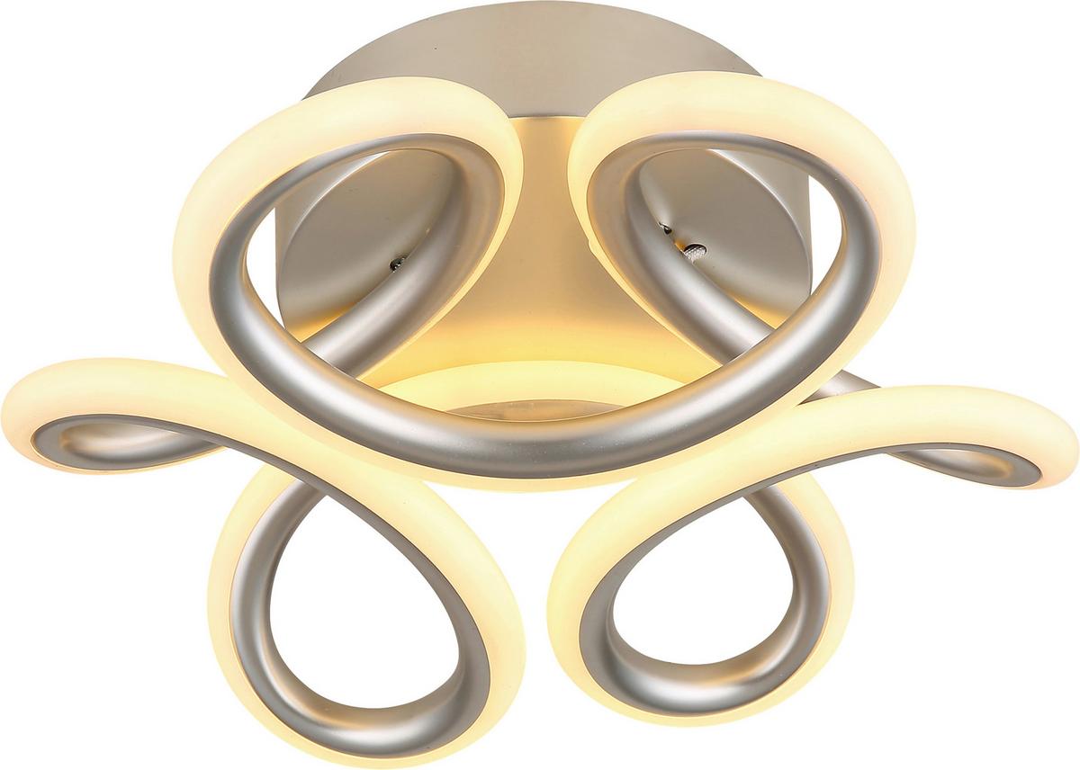 Led-deckenleuchte Christian - Champagner/Opal, Basics, Kunststoff/Metall (77,5/58,5/17,5cm)