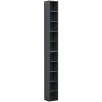 CD-Regal Megosa Anthrazit B: 40 cm - Anthrazit, Design, Holzwerkstoff (40/94/17cm) - MID.YOU